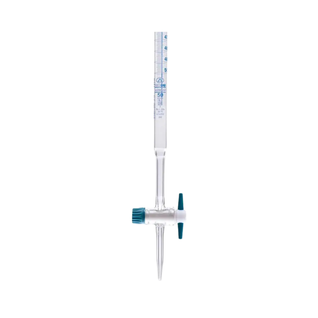 Bureta de Vidrio con Llave de Teflón